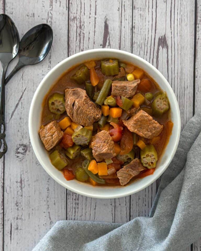 Beef Stew with Frozen Vegetables - Around Grandma's Table