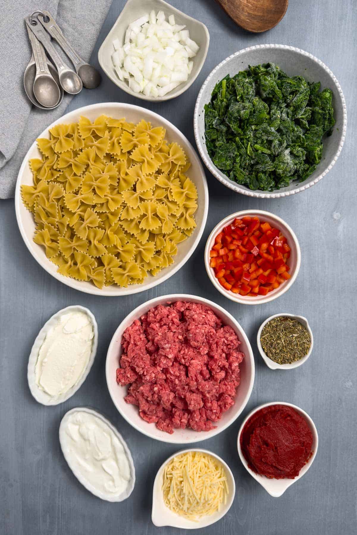 Ground Beef and Spinach Pasta - Around Grandma's Table